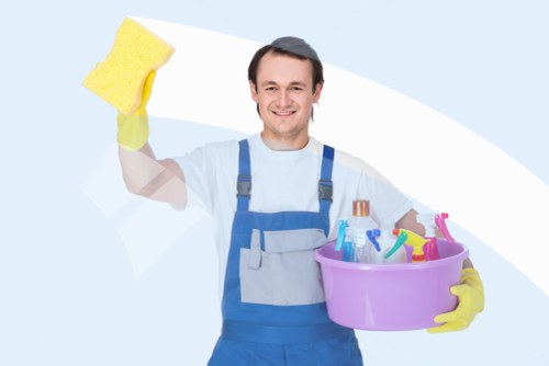 Room-by-room move out cleaning process in an empty home