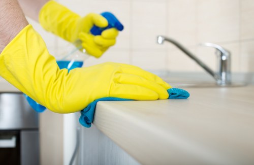 Routine cleaning of lift and corridor in shared property