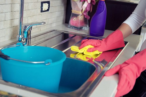 Family home maintained through regular cleaning habits