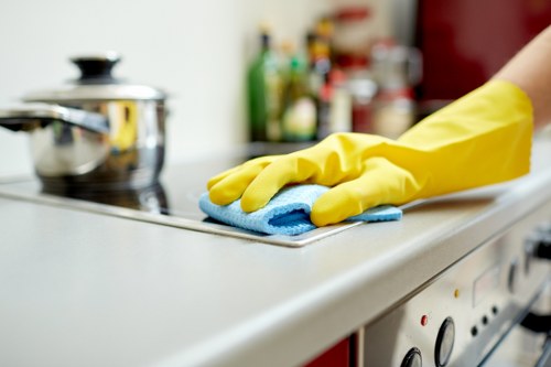 Specialized commercial cleaning equipment used in a business facility